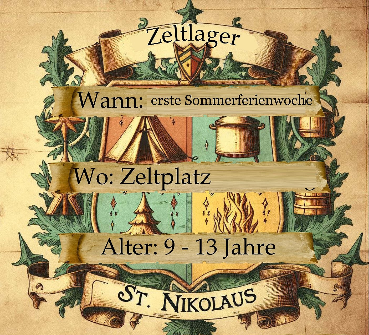 St. Nikolaus Zeltlager Logo